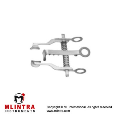 Vickers Low-Profile Retractor Complete With Central Blade Ref:- RT-861-01 Stainless Steel, 7.5 cm - 3"